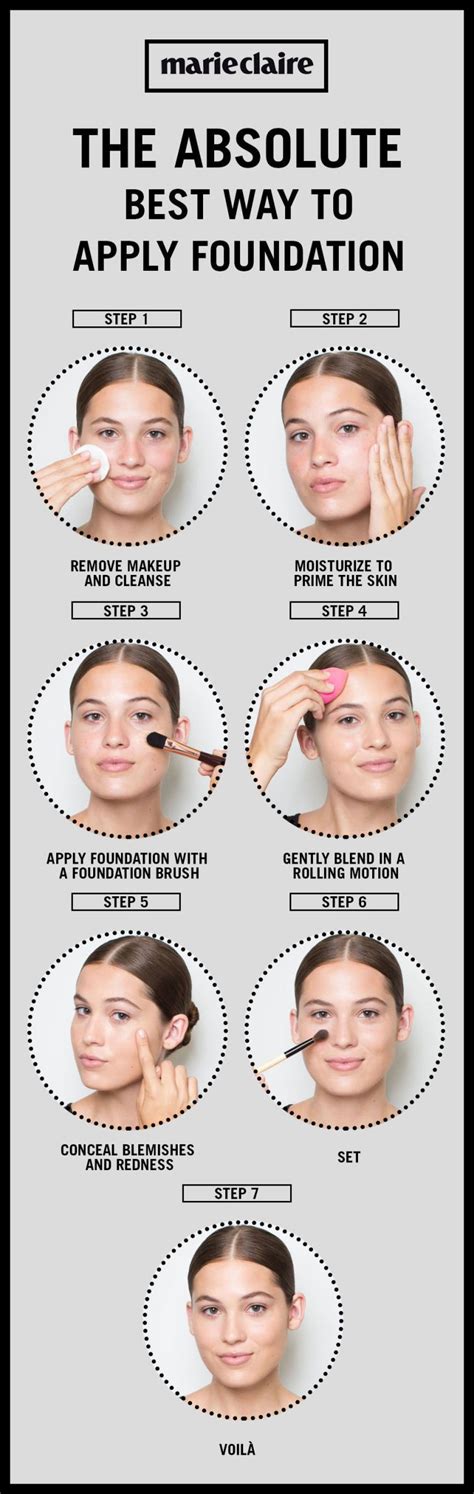 best way to apply foundation over 50.